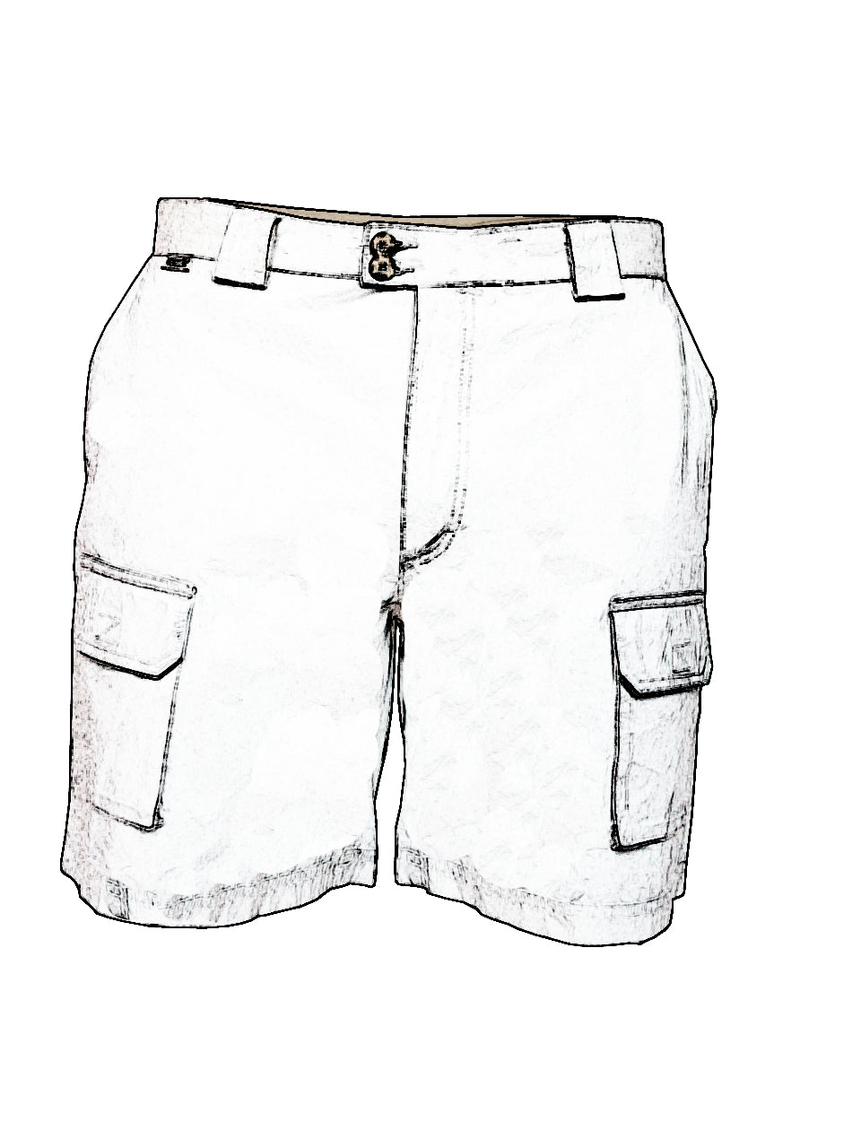 Schlichte blaue Bermudashorts