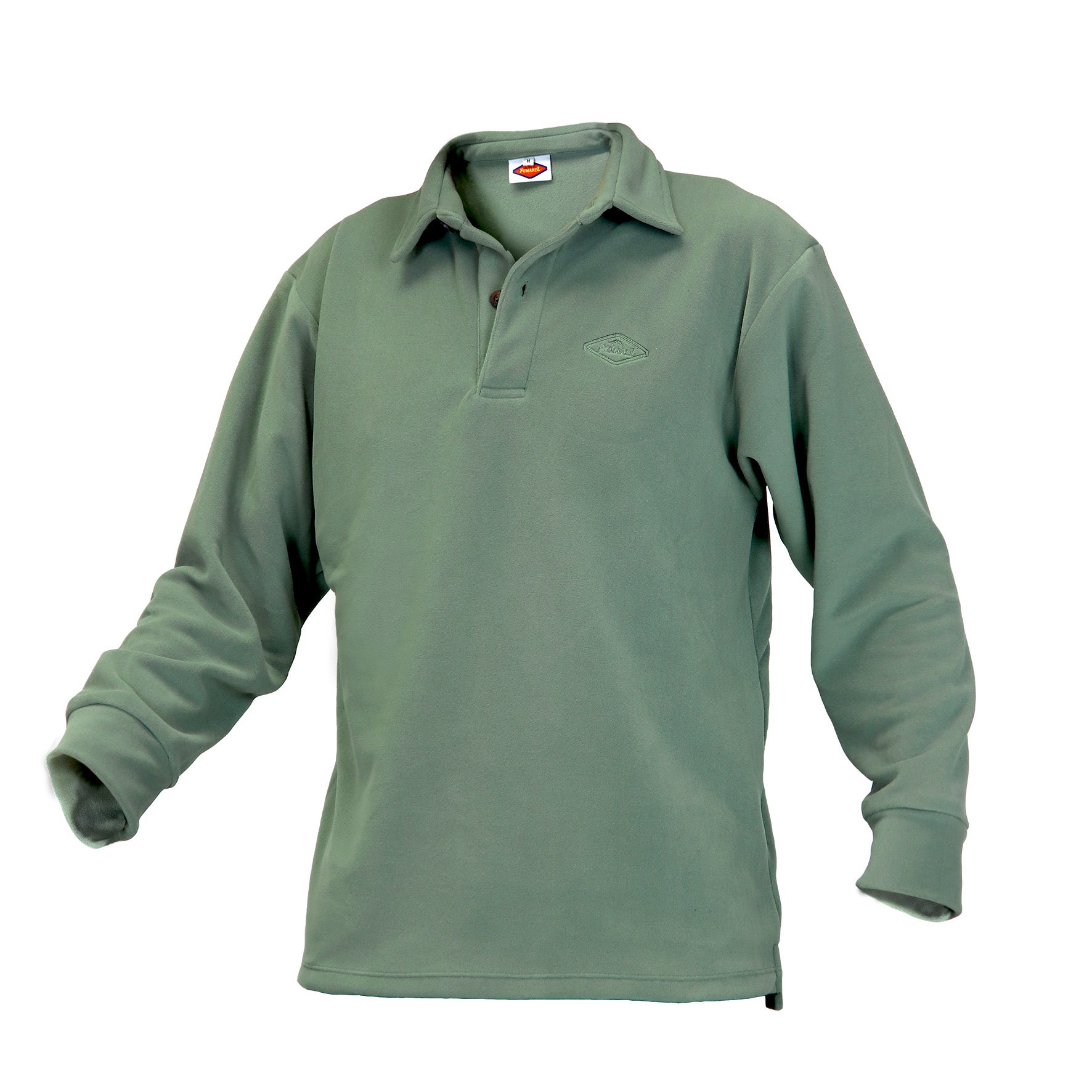 Sudadera Polar Botón Verde Jerez